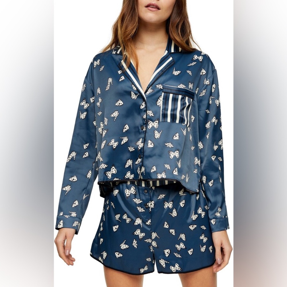 NWT Topshop Butterfly pajama set